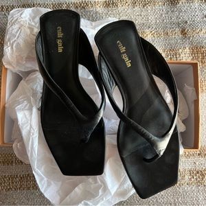Cult Gaia Jasie Sandal in Black, Size 39 (US 9)